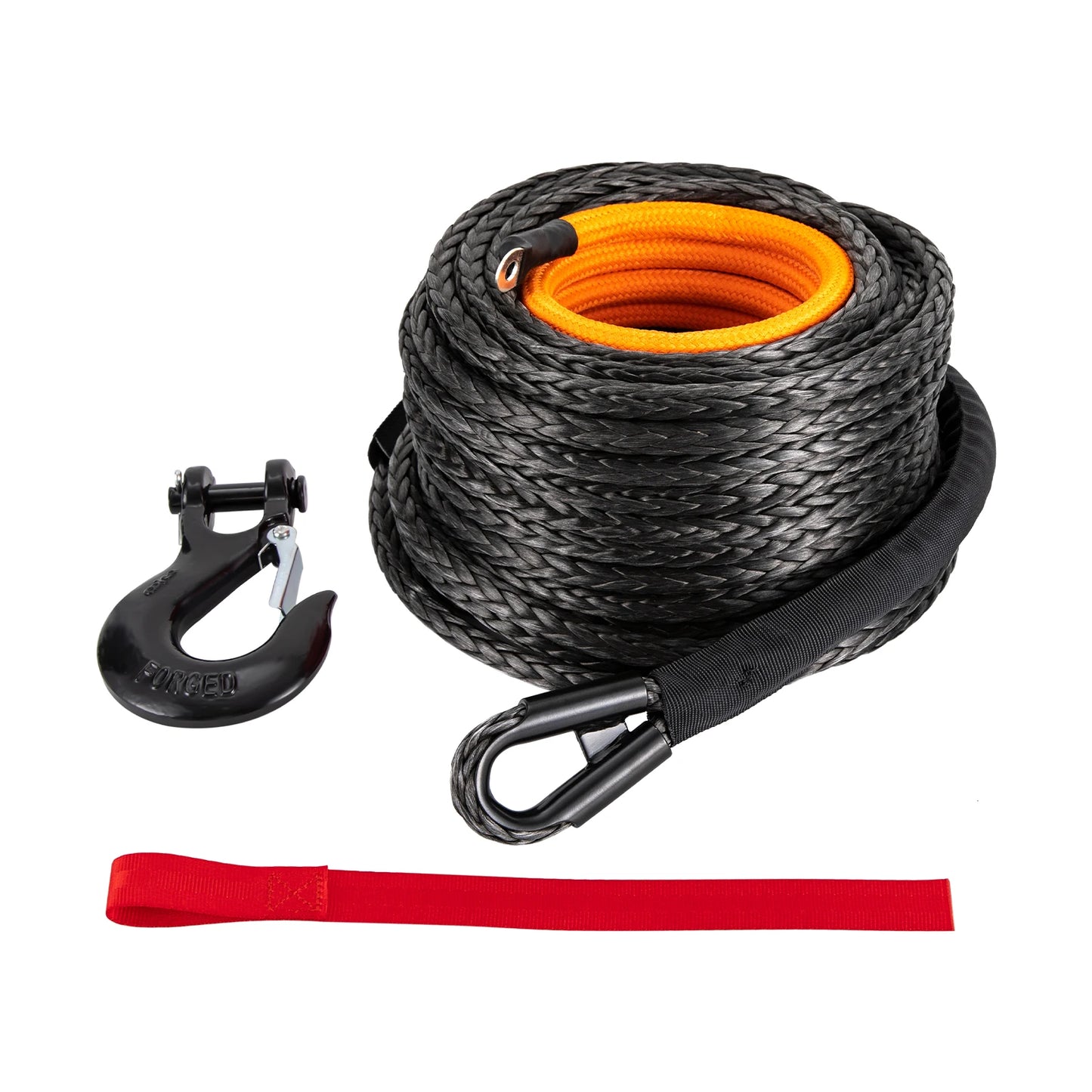 Winch Rope With Hook 92 Inch 31500 LB Strength For 4WD Off Road