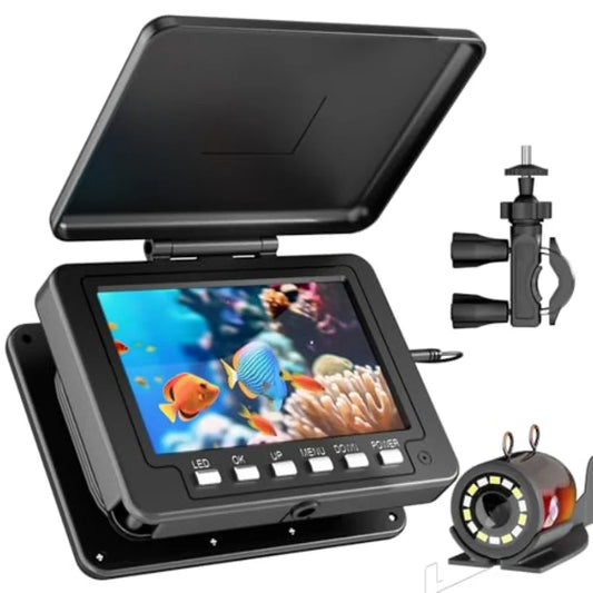 Underwater Fishing Camera with 5 Inch LCD Monitor, Light and IP68 Waterproofing