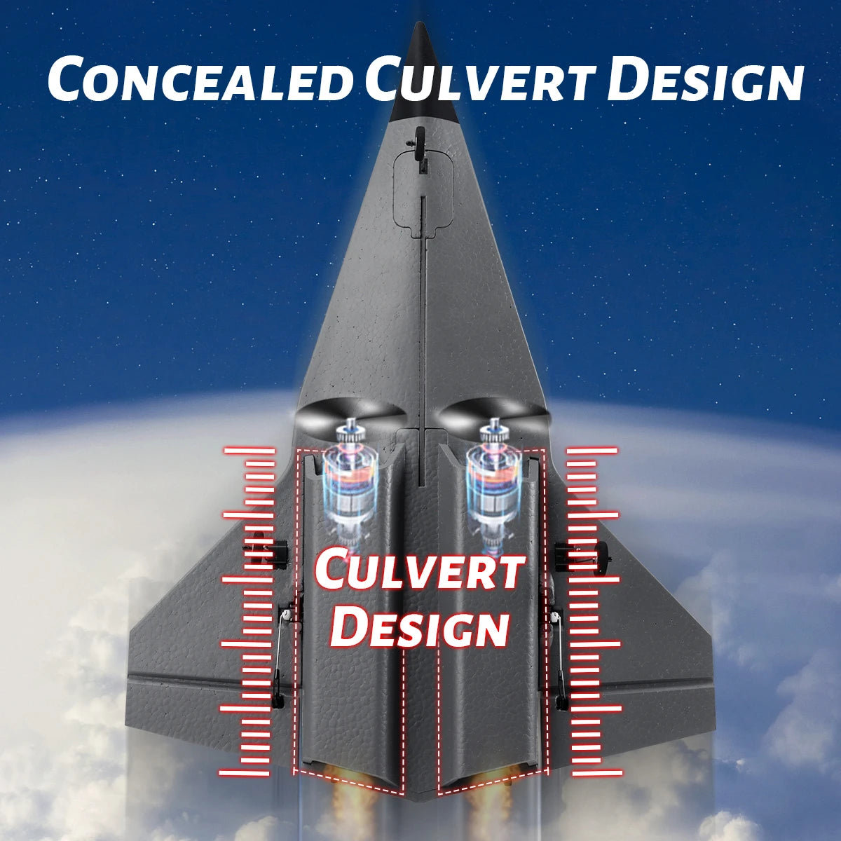 You can conquer the skies with absolute confidence aboard this agile four-channel remote control aircraft, specifically designed for smooth and thrilling aerial adventures.