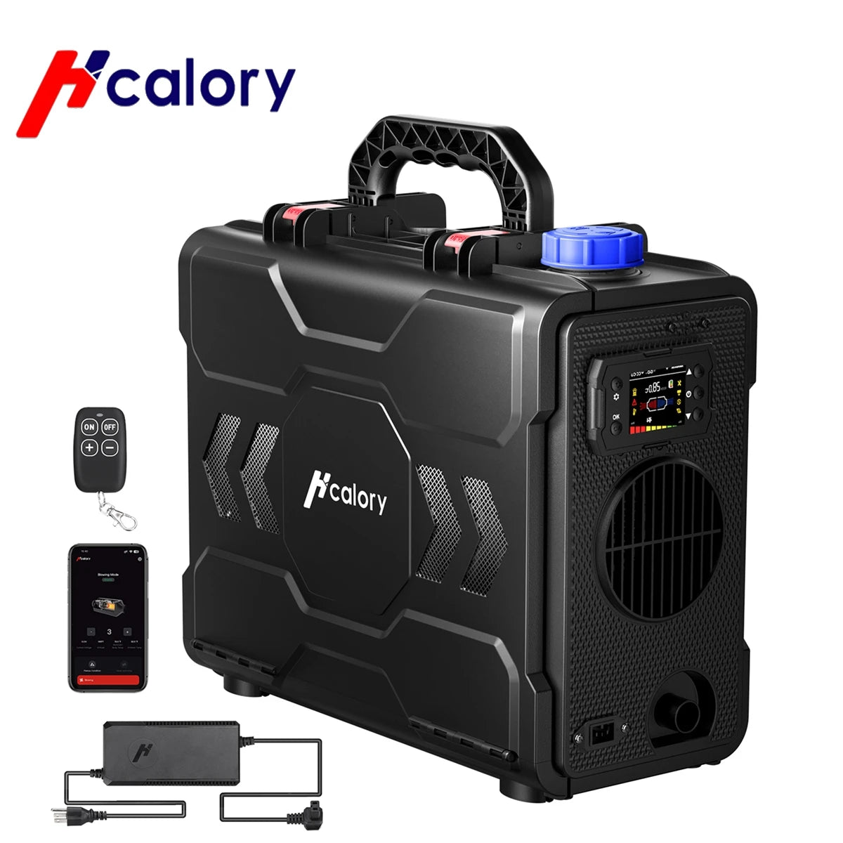 Hcalory 12V 8KW All in One Diesel Car Parking Heater with Remote Control and LCD Monitor for Car Trucks Boats Bus RV and Trailer