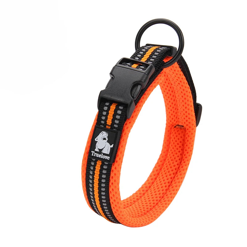 Winhyepet Padded Nylon Dog Walking Collar Reflective Buckle 11 Colors