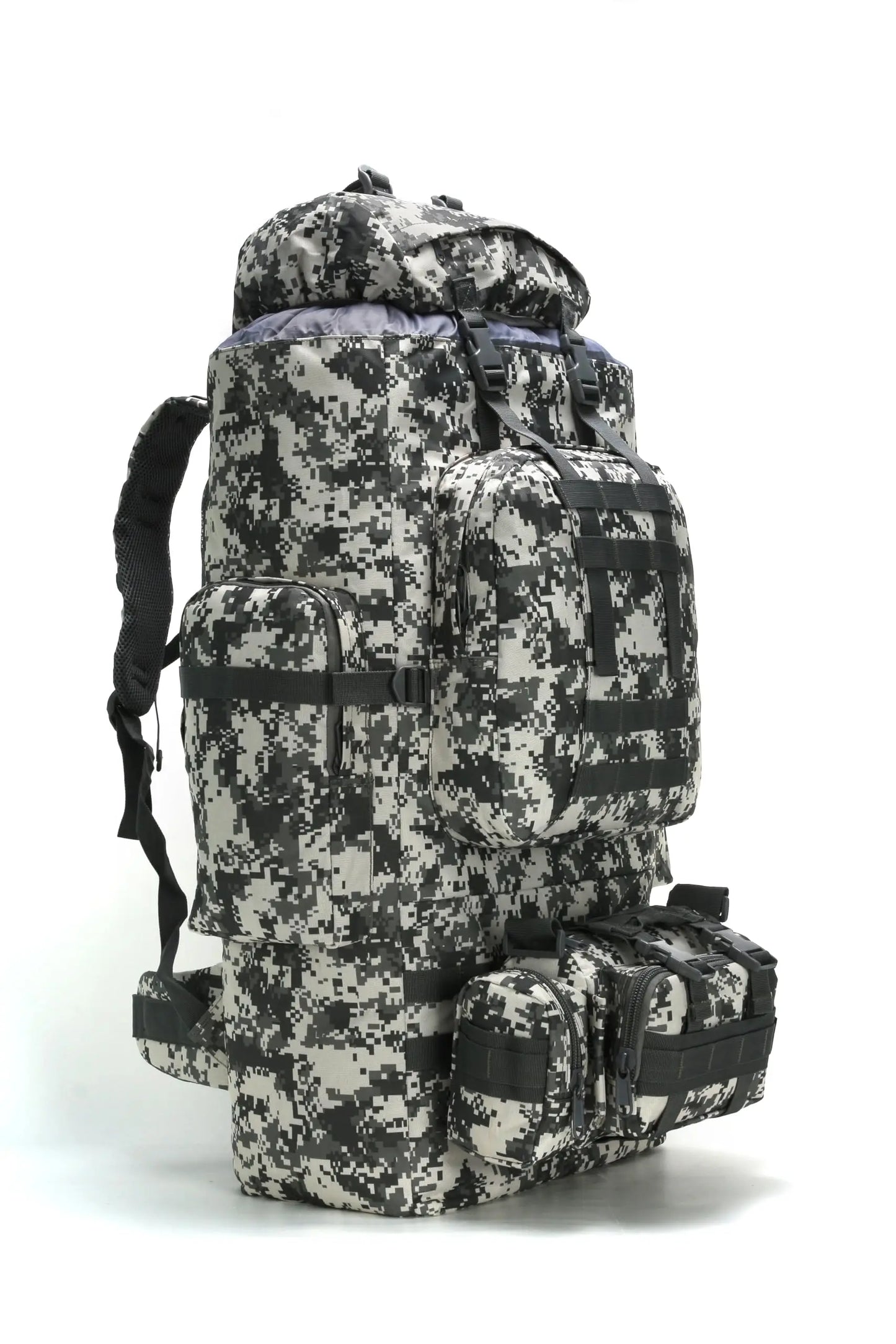 Conquer rugged trails with a versatile 100L MOLLE hiking backpack built for serious outdoor adventures.