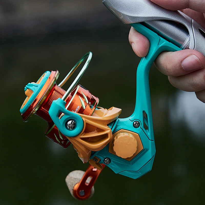 Spinning Fishing Reel 10KG Max Drag 5.2 to 1 Gear Ratio Metal Spool