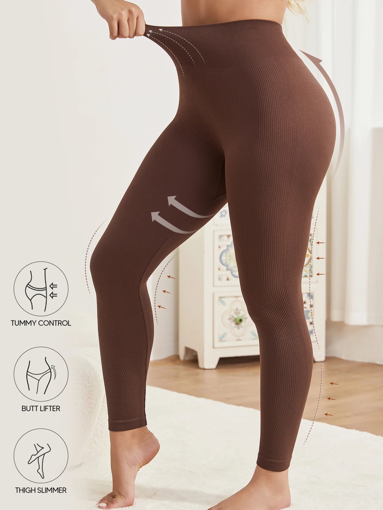 High Waisted Leggings For Women Tummy Control Non See Through Yoga Pants