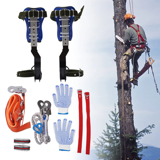 Tree Climbing Spike Set - Adjustable Tree Climbing Gear with Spike Tool