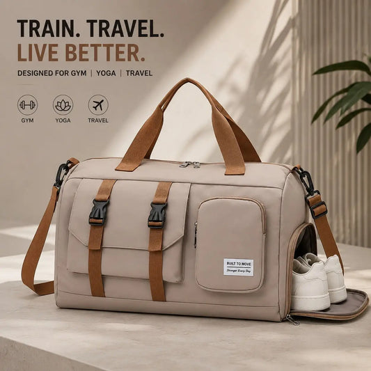 Prepare for your next adventure with a spacious travel tote designed to keep all your essentials organized while you navigate busy schedules.
