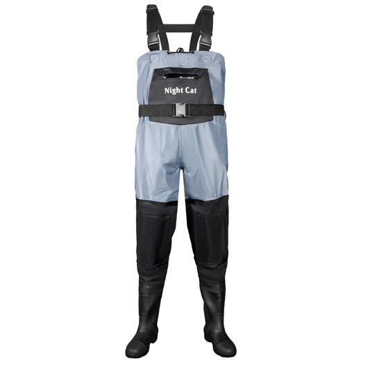 Waterproof Fishing Chest Waders With Cleated Boots Men Women Sizes 6 to 13