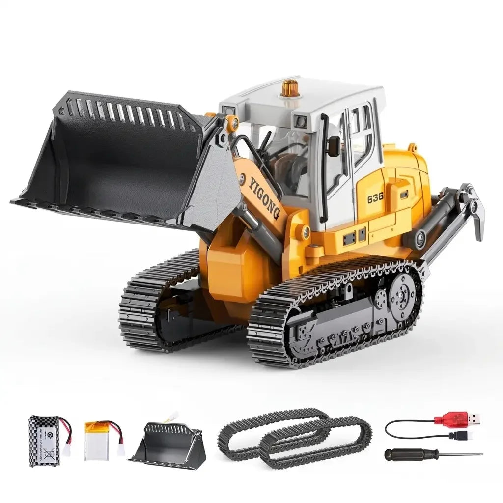 3PC 2.4G RC Engineering Vehicle Set – Remote Control Construction Truck Toys for Boys 1:50 alloy RC excavator engineering