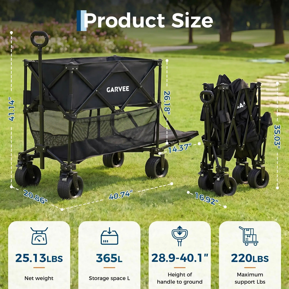 Transform your outdoor chores and weekend adventures with this versatile folding utility wagon designed to handle heavy loads effortlessly.