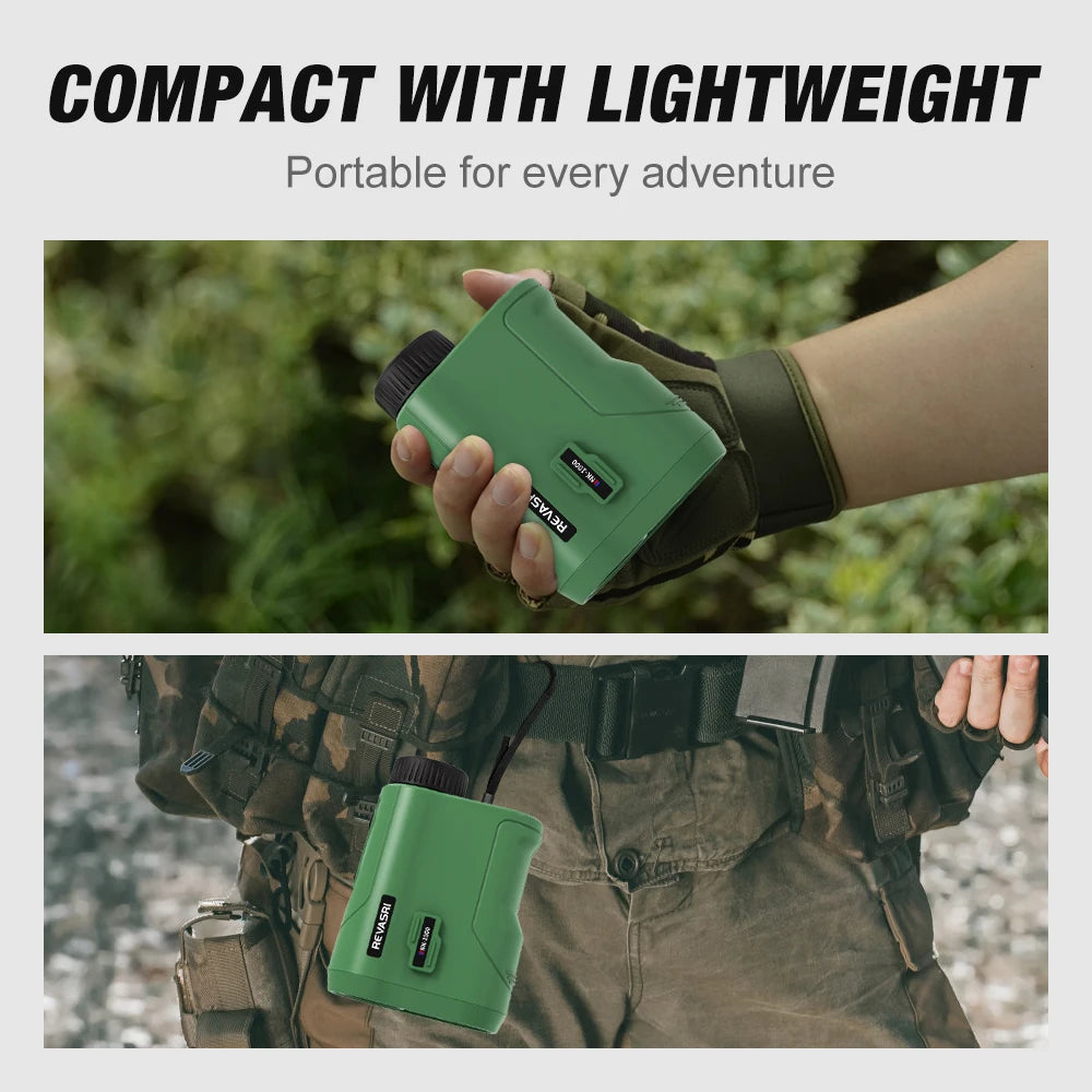 REVASRI 1000M Multi-Function Hunting Rangefinder with Speed and Scan Golf Slope Compensation Mode,  for Hunting and Shooting