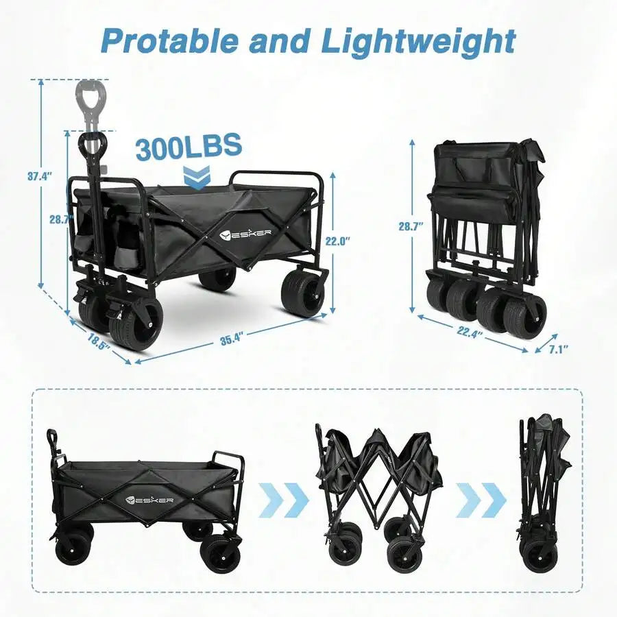 Take your outdoor adventures to the next level with a collapsible wagon designed specifically for your everyday hauling needs.