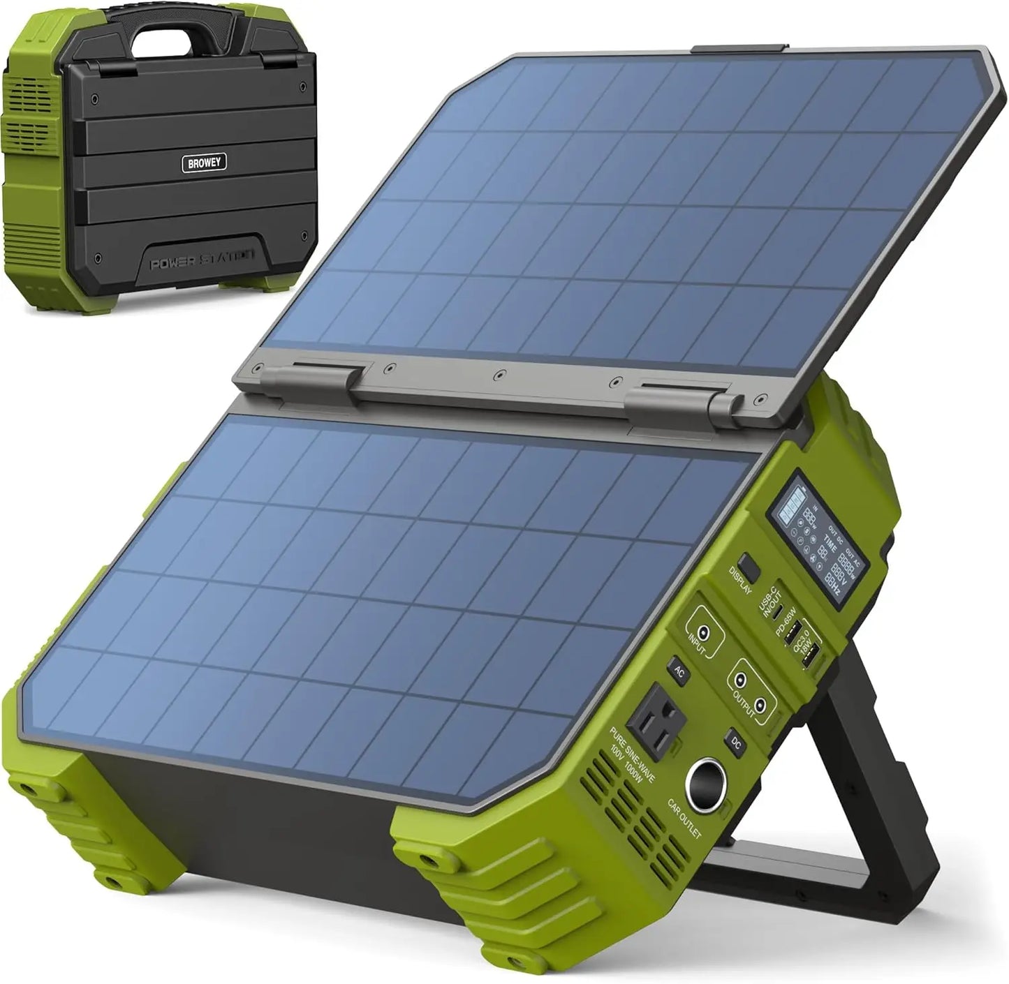 1600W Peak 3200W Portable Power Station 1024Wh LiFePO4 100W USB-C Solar Generator Camping RV Emergency, Custom