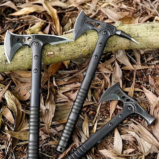 Conquer outdoor chores with the Demon Axe, a tough companion for woodsmen, campers, and DIYers alike.