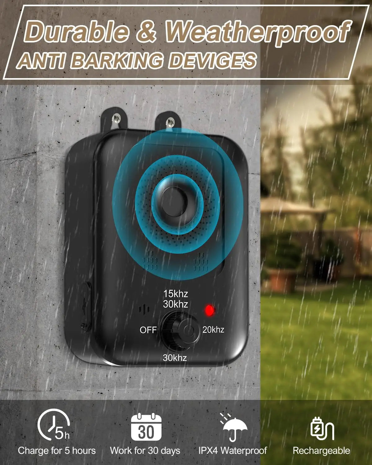 Experience calmer routines and safer surroundings as you curb barking gracefully with a rechargeable ultrasonic deterrent designed for reliable indoor and outdoor use.