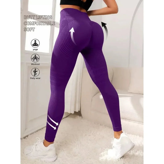 Slimove 3D Cellulite Leggings High Waisted Butt Lifting Tummy Control