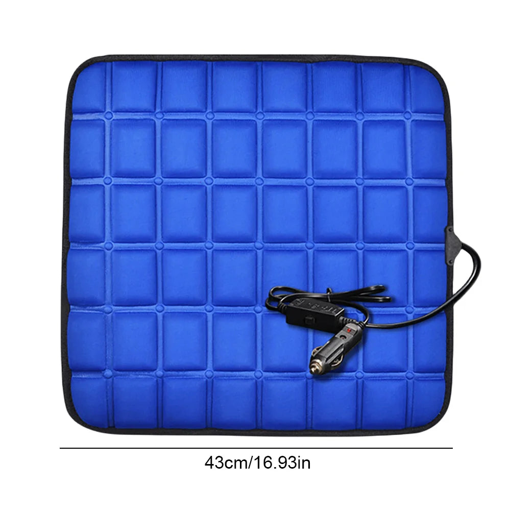 12V Car Seat Heated Cover Adjustable Temperature Electric Heating Pads 40W Car Seat Heating Cushion Anti-slip Winter Pad Cushion