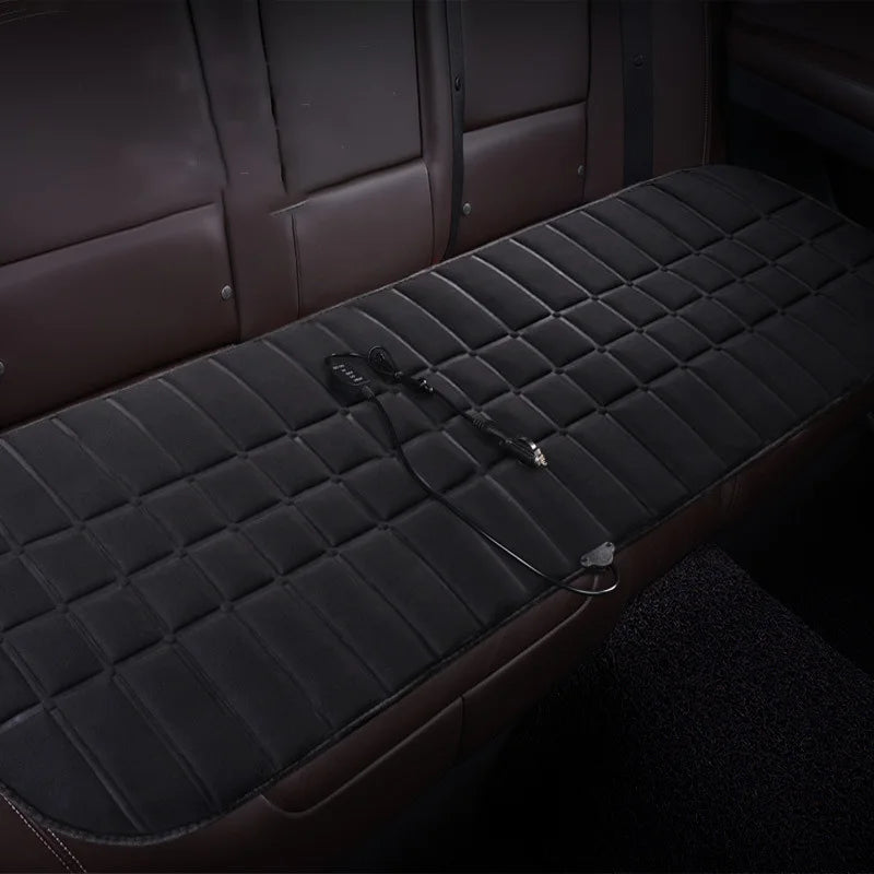 12V Car Rear Back Heated Heating Seat Cushion Cover Car Universal Winter Warming Heater Protector Mat Accessories