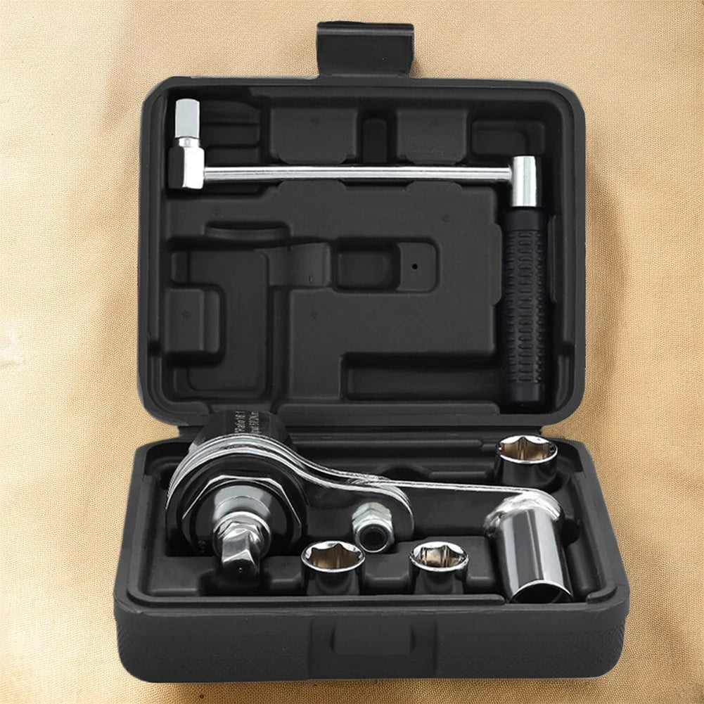 Chrome Vanadium Steel Torque Multiplier Wrench Set with 17mm/19mm/21mm Sockets Lug Nut Remover for Loosening Car Tire Lug Nuts