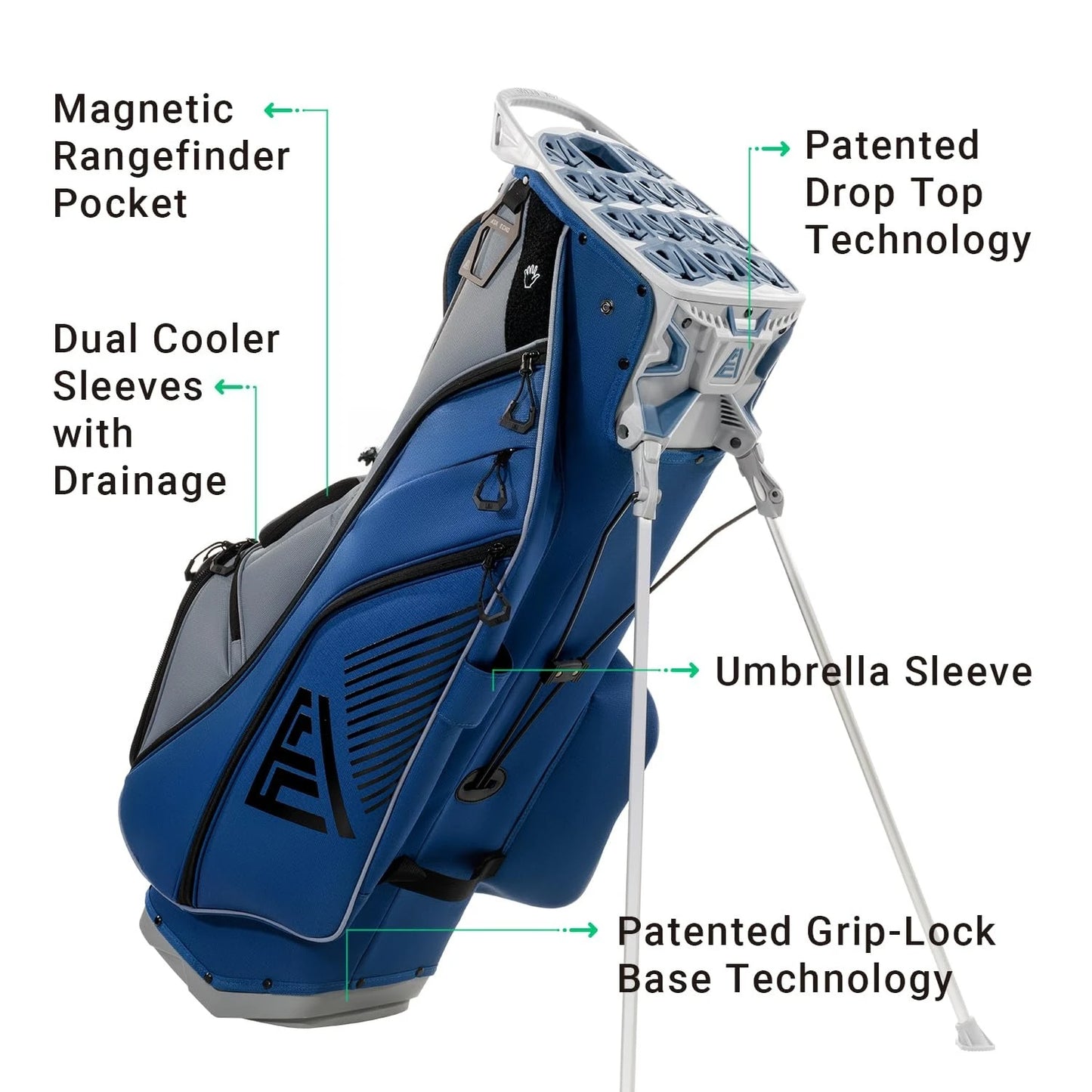 ST-Lock Mecha 14 Way Dividers Quiet Hybrid Stand Bag for Men & Women, Customized