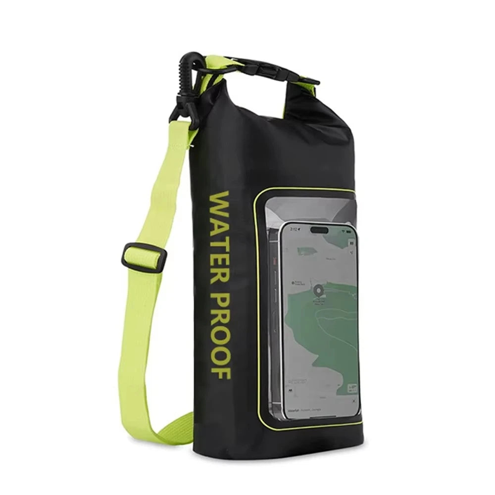 2L 5L Marine Dry Bag Waterproof PVC Bags Phone Touch Beach Canyoning Boating Diving Rafting Floating Kayaking Surf Shoulder Bag