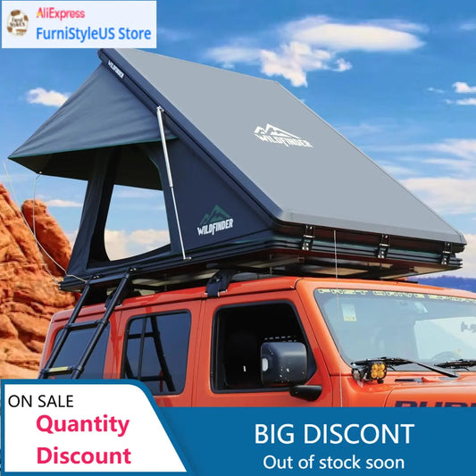 ModernRooftop Tent Hard Shell Roof Top Tent Hardshell Suitable for Jeep SUV Truck Van,Camping Car Roof for 2-3 Person