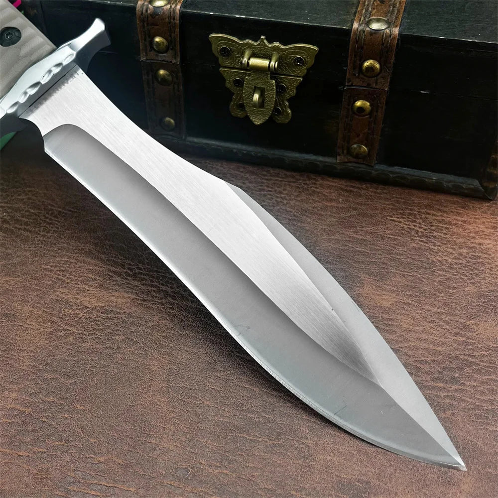 MK9 High-hardness Large Straight CutterD2 Steel Blade G10 Handle Outdoor EDC Camping Hiking Knife Survival Hunting Tool